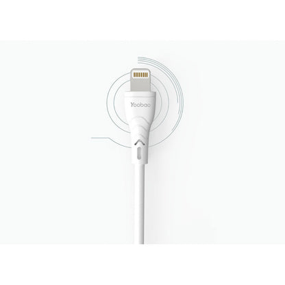 Кабель Lightning 2.1A (1m) Yoobao C4 - White
