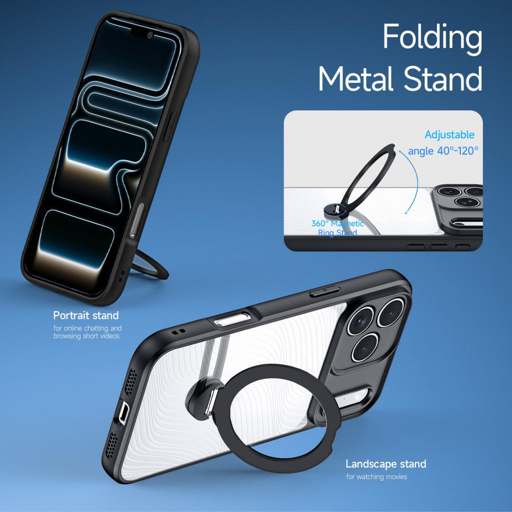 Накладка Чехлы Aimo Mag Series TPU Case with Magnetic Stand — iPhone 17 Pro Max