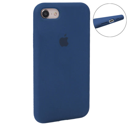 Original Silicone Case Full Size iPhone 7 ; 8 ; SE 2020 — Blue Bird Feather
