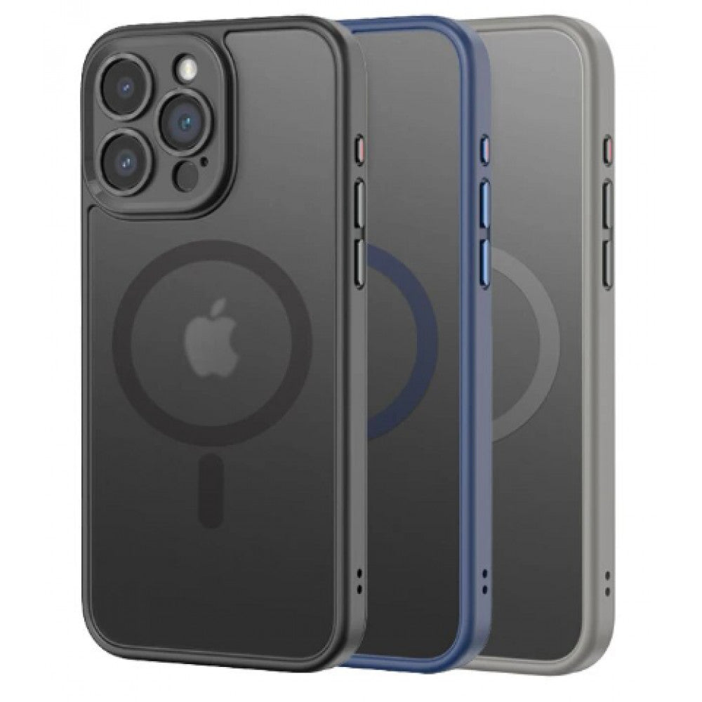 Rock Guard Anti-drop Series TPU Case with Magsafe iPhone 16 Pro — Titanium Gray