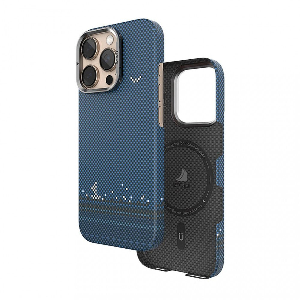 Aramid Armor Sailing Case With MagSafe DCC-209 — iPhone 16 Pro  __ — Blue