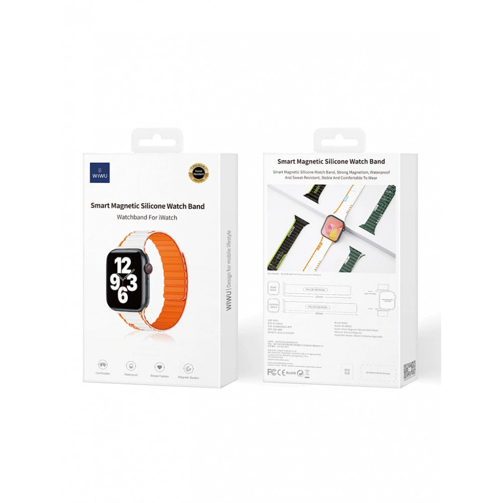 Ремінець Wiwu Wi-WB010 Apple Watch 42 44 45 49 mm — Green & Grey