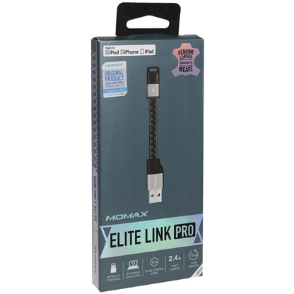 Кабель Lightning 2.4A (0.1m) Momax DLID