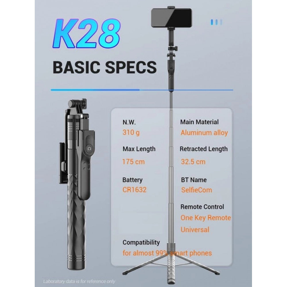 Monopod Tripod | Button Bluetooth | K28