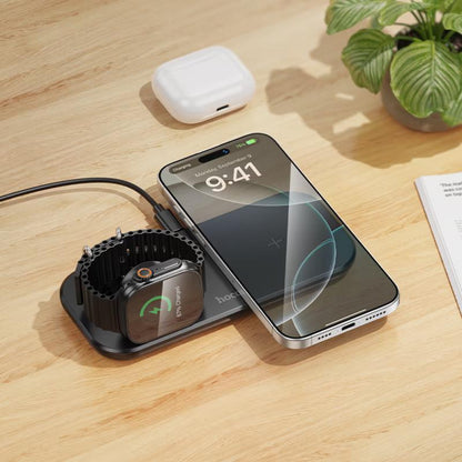 Magnetic Wireless Charger 3 in 1 — Hoco CW65 — White