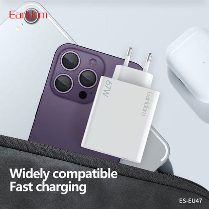 Home Charger | 67W | PD | USB C Cable (1m) — Earldom ES-EU47