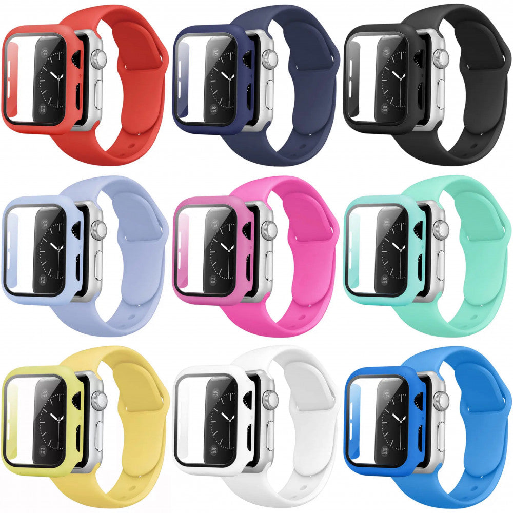 Ремінець Silicon & Glass Apple Watch 38 mm 40mm — Dark Green