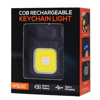 Аккумуляторный LED фонарик W5130 с Type-C (7 режимов, карабин, магнит)