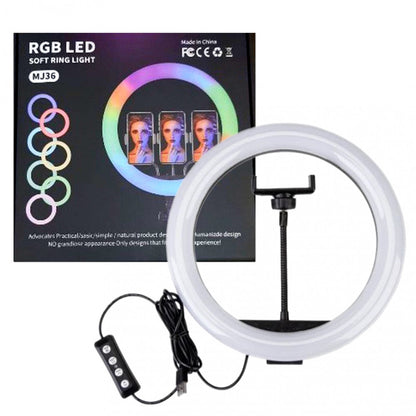 Лампа Кольцевая RGB LED (36 cm) MJ-36 Orig