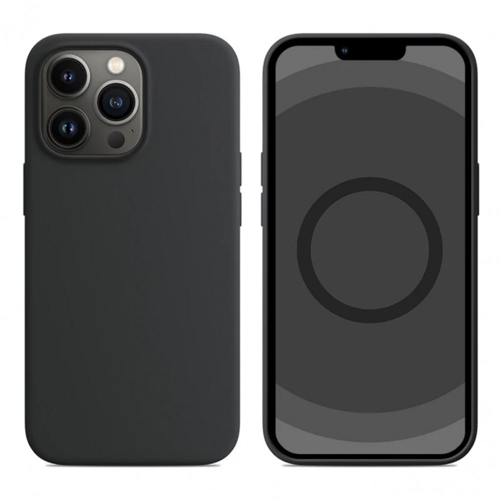 Накладка Чехлы Silicone Case with MagSafe — iPhone 13 Pro Max — Black