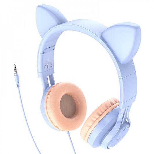 Повнорозмірні навушники 3.5mm Hoco W36 Cat ear 