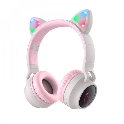 Навушники Bluetooth — Hoco W27 Cat ear — Pink