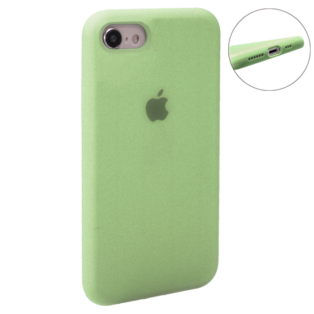 Original Silicone Case Full Size iPhone 7 ; 8 ; SE 2020 — Blue Bird Feather