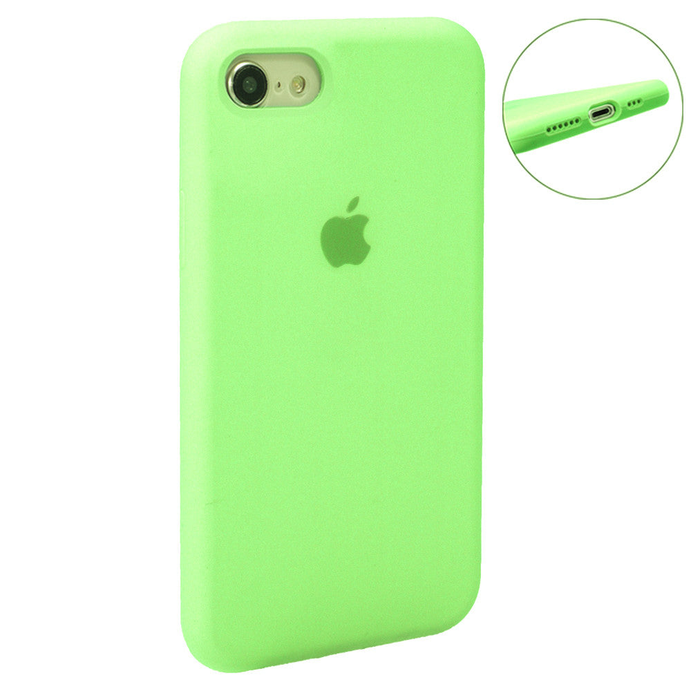 Original Silicone Case Full Size iPhone 7 ; 8 ; SE 2020 — Blue Bird Feather