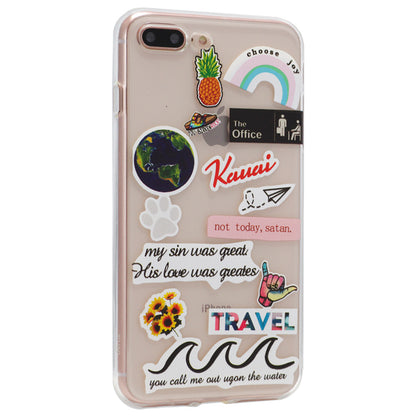 Stickers Series TPU Case — iPhone 7 Plus ; 8 Plus — Design 4