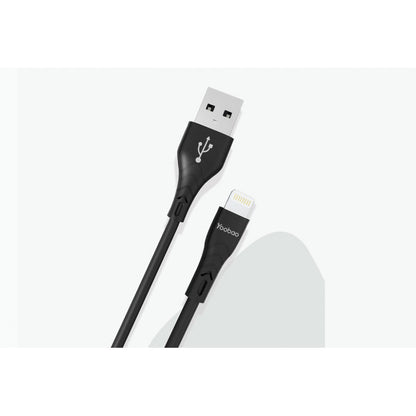 Кабель Lightning 2.1A (1m) Yoobao C4 — Black