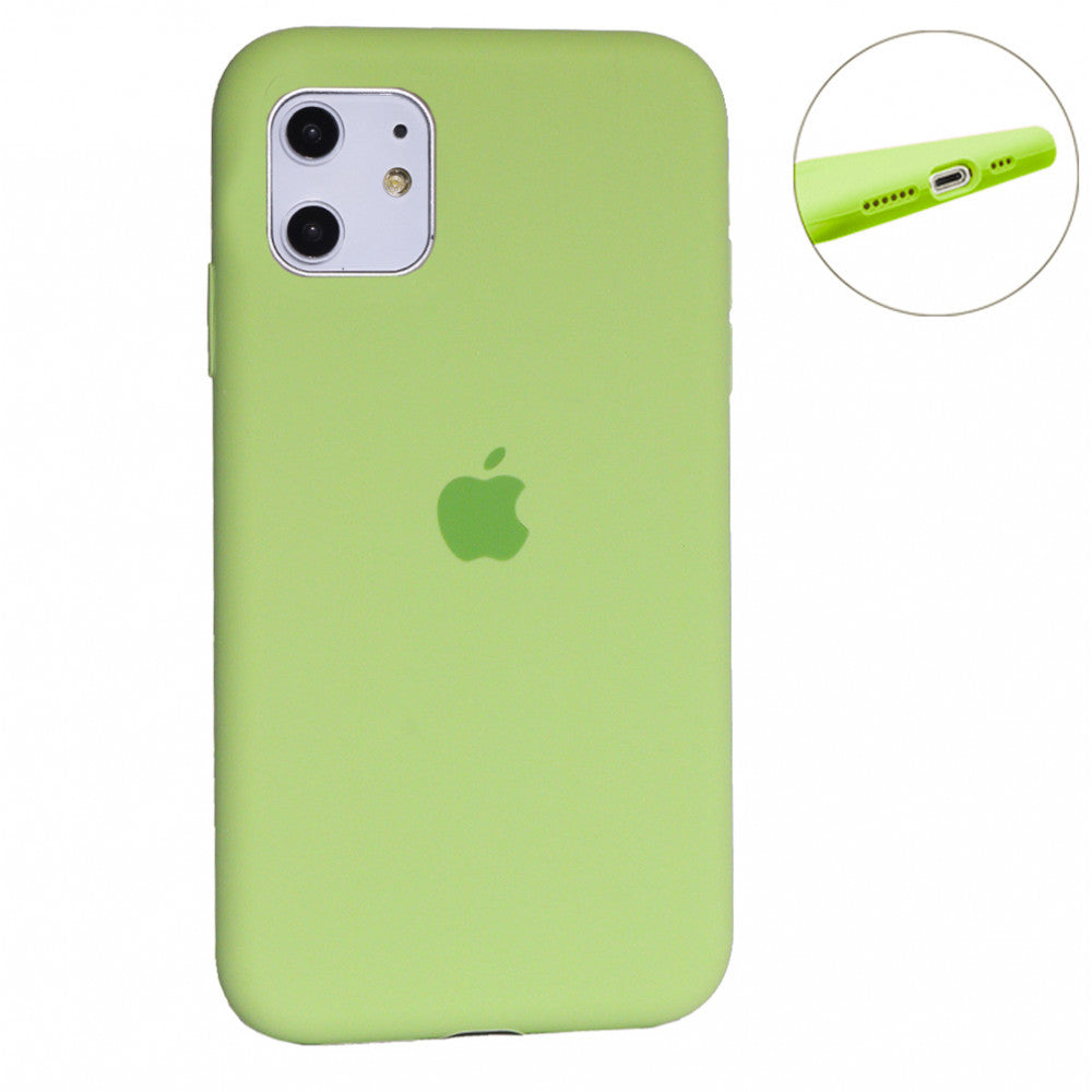 Original Silicone Case Full Size iPhone 11 — Yellow (4)