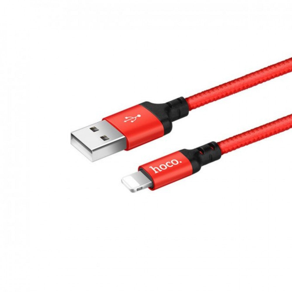 Кабель USB C to Lightning 20W PD (2m) — Hoco X14 Double Speed — Black