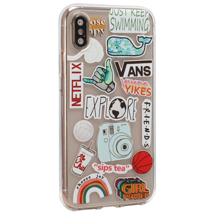 Stickers Series TPU Case iPhone XS Max 