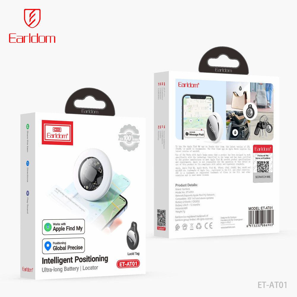 Брелок AirTag Earldom ET-AT01 GPS Tracker