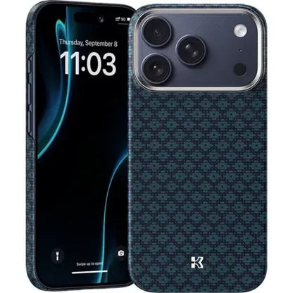 Benks ArmorAir ArmorGrid kevlar case — iPhone 17 Pro Max — Blue