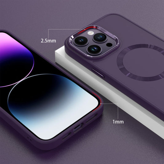 Накладка Чохли Metal Style Case With MagSafe iPhone 15 Pro Max — Lavender