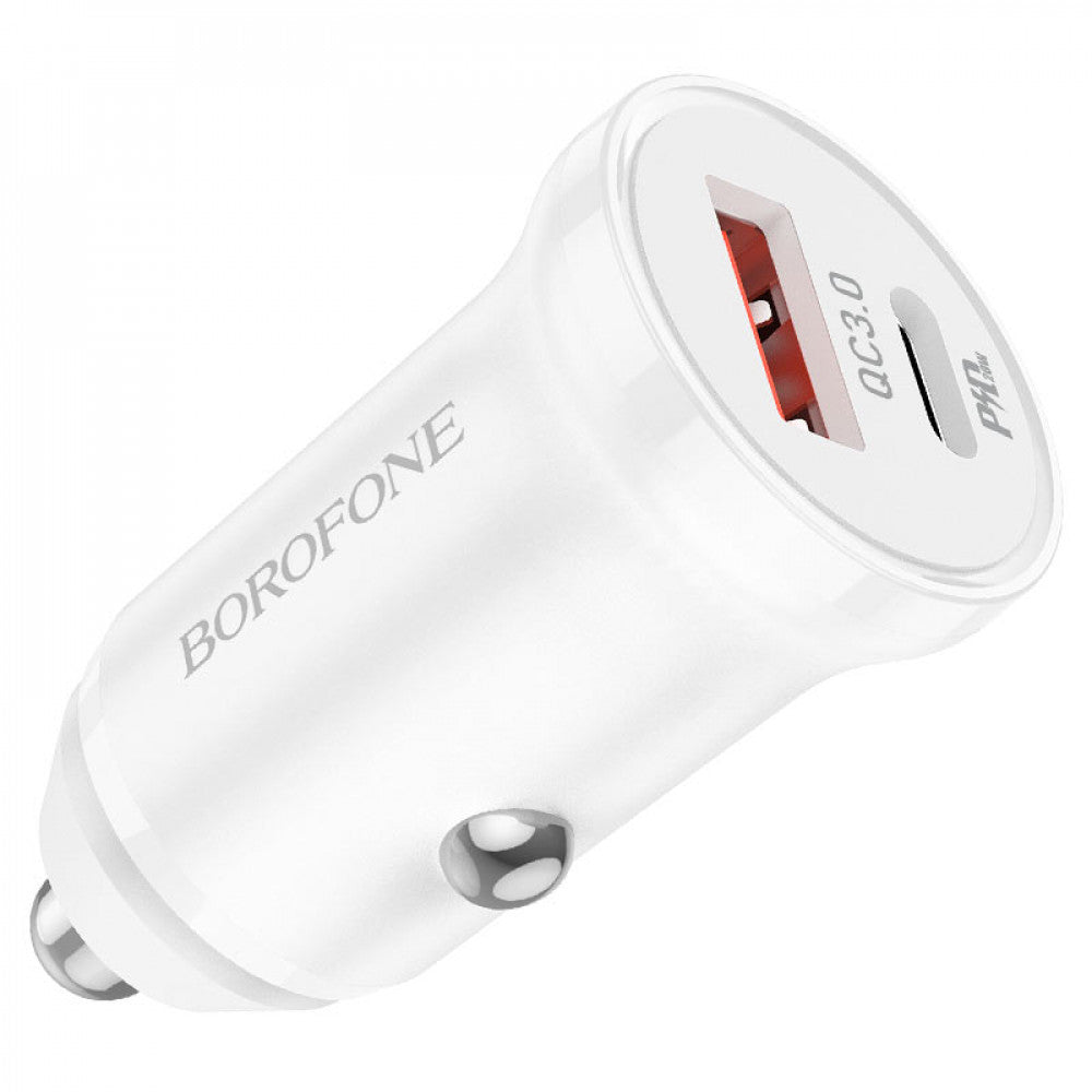 Car Charger 20W PD QC3.0 Borofone BZ18A — Black