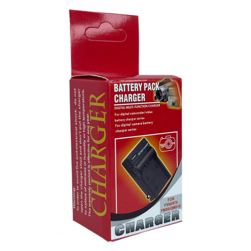 Зарядное устройство FB-AC-NP-FM50-J для батарей FM50/ F970/ F750/ F550 (и аналогичных) к фото и видеотехнике.