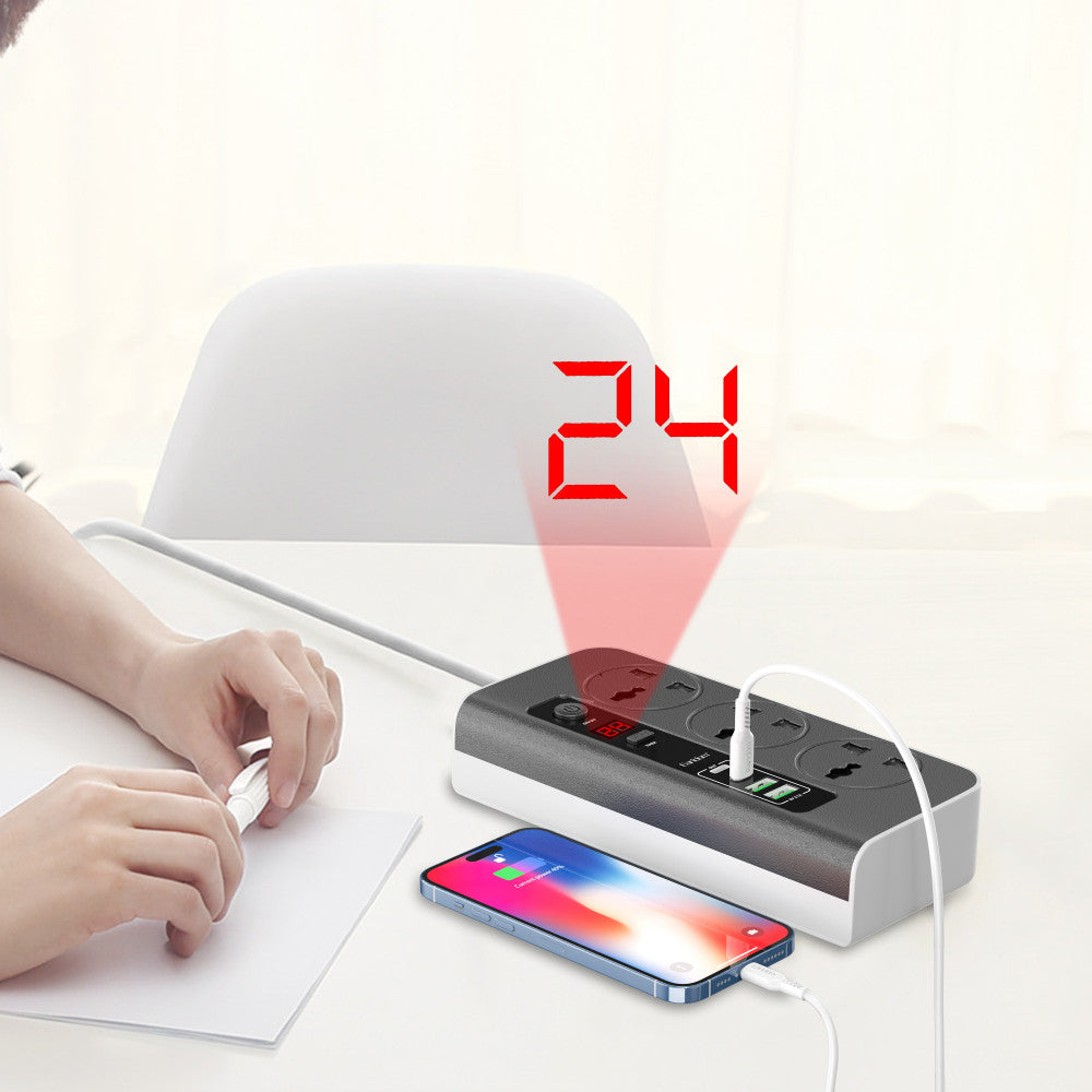 Фільтр живлення 4U | 3P | 3.1A | 1.5m — Earldom ES-SC02