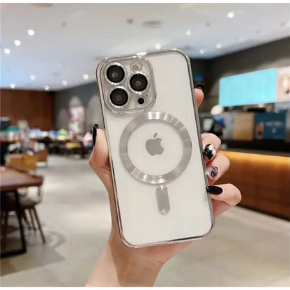 Electroplate Case With Magsafe iPhone 15 Pro Max — Gray