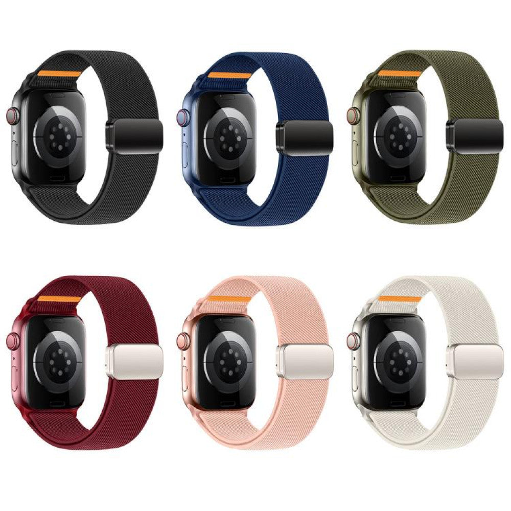 Ремінець Striped Magnetic Buckle Strap Apple Watch 38 mm 40 mm 41 mm — Smoky purple