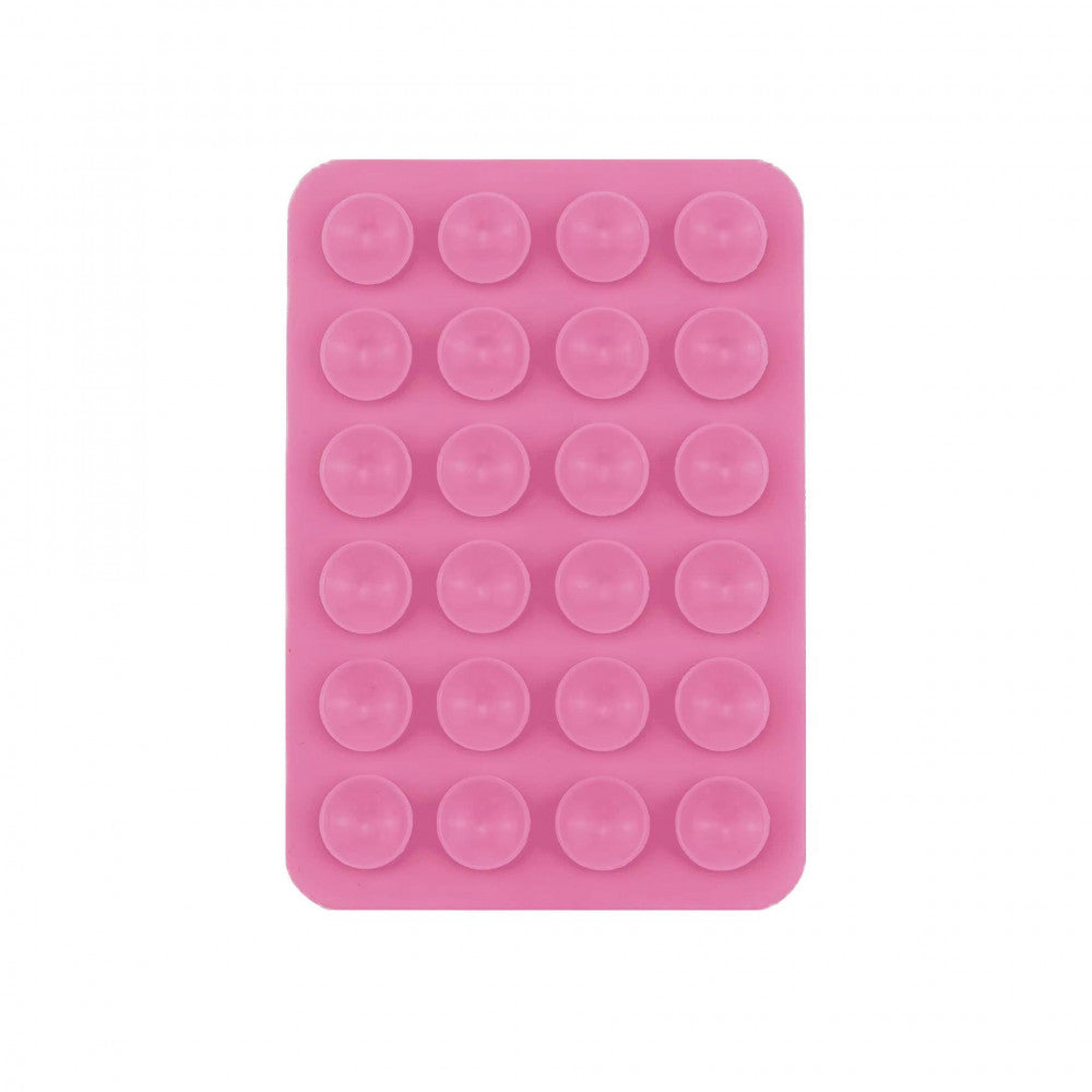Тримач-присоска для телефону Double Side Silicone — Pink 5*8