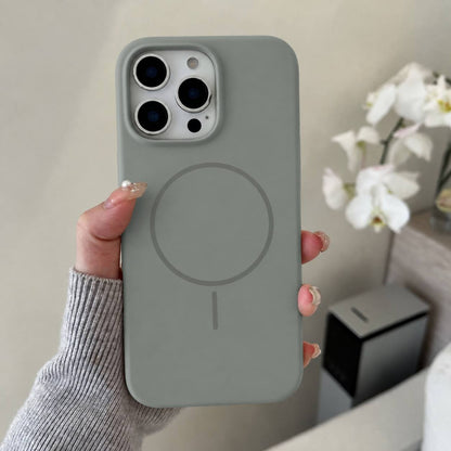 Силіконовий чохол оригінальний HC з MagSafe — iPhone 15 Pro — Light Gray