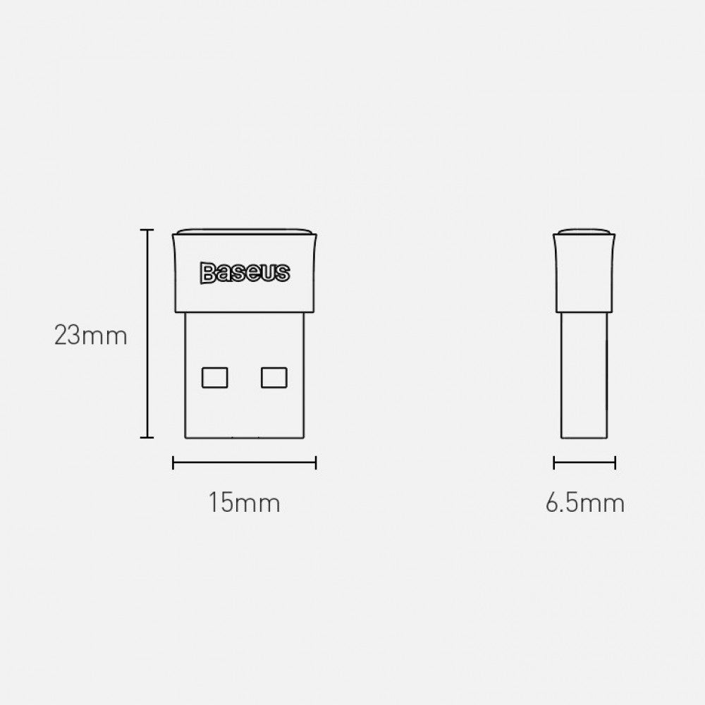 Bluetooth Adapter USB 5.0 — Baseus (ZJBA000001) BA04 — ZJBA000001 Black