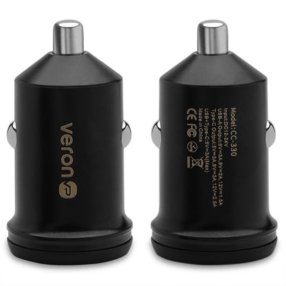 Car Charger | 30W | PD | QC3.0 — Veron CC-330