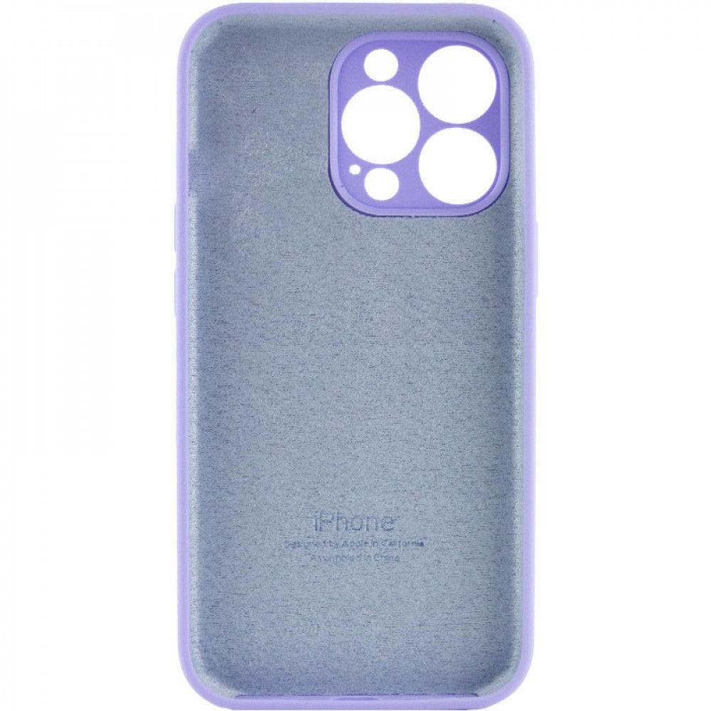 Накладка Чехлы Original Silicone Case with protective camera iPhone 14 Pro — Charcoal Gray (15)
