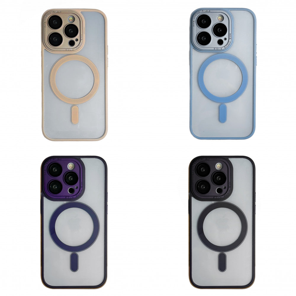 Protective camera Clear Case with MagSafe iPhone 13 Pro — Deep Purple