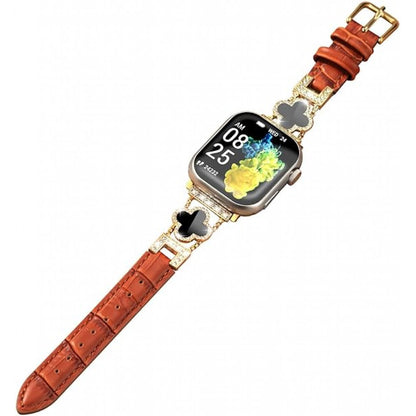Ремінець Leaf clover Apple Watch 38 mm 40 mm 41 mm — Silver&Brown