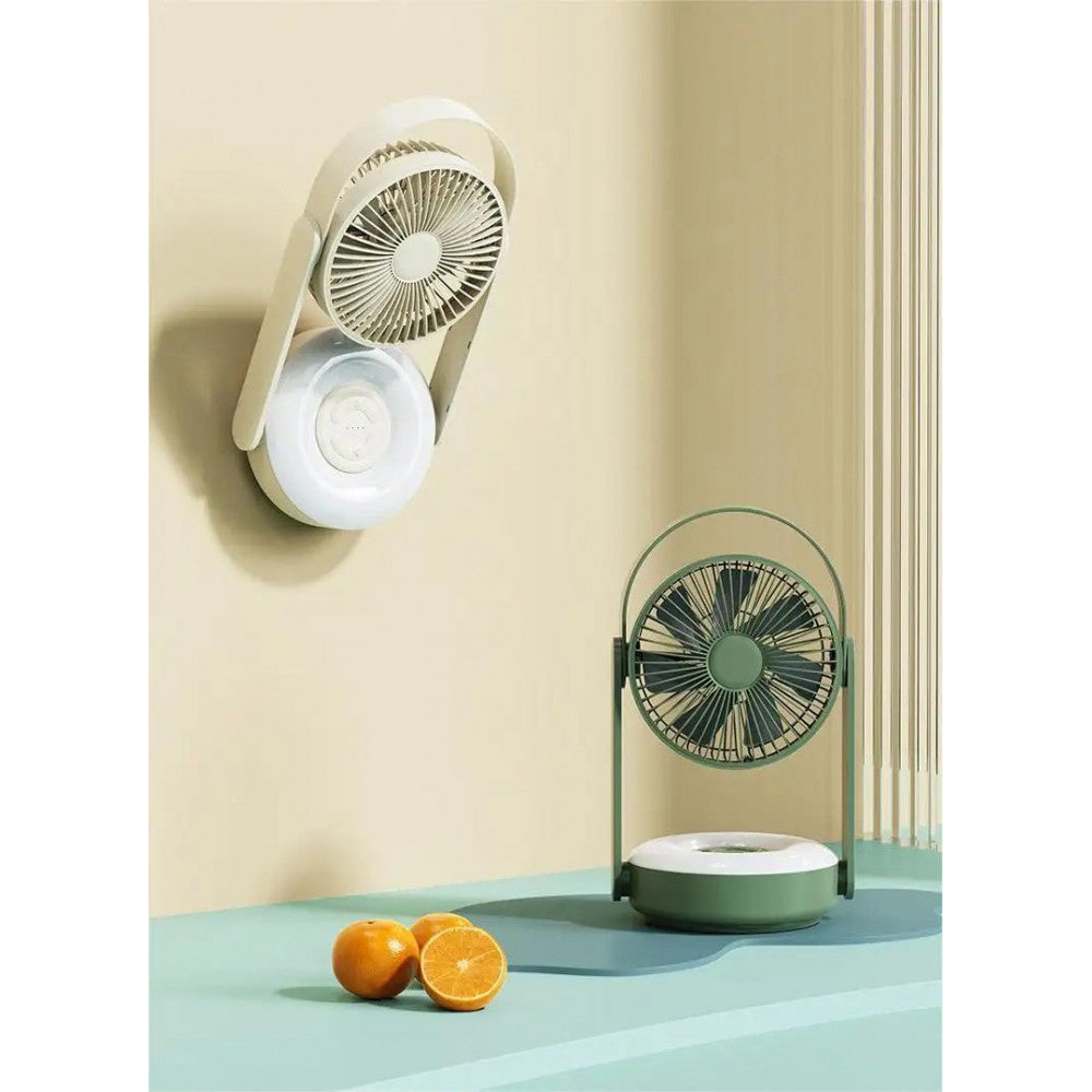 Портативный мини вентилятор WT-F62 - 10000 mAh — White