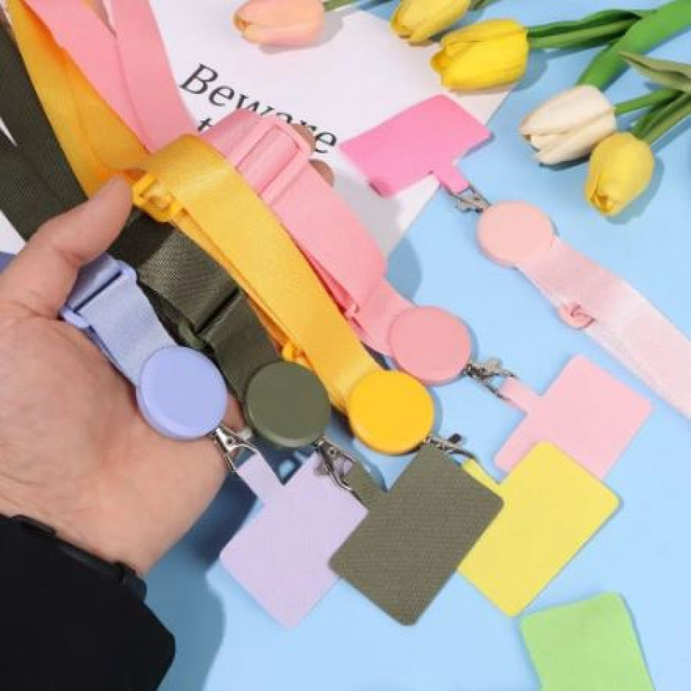 Шнурок на шею «Round Clip» — Blue