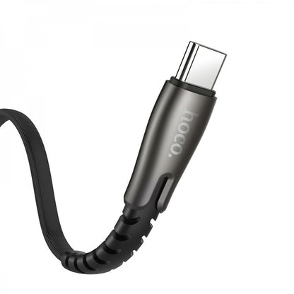 Кабель USB C 2.4A (1.2m) Hoco U58 — Black