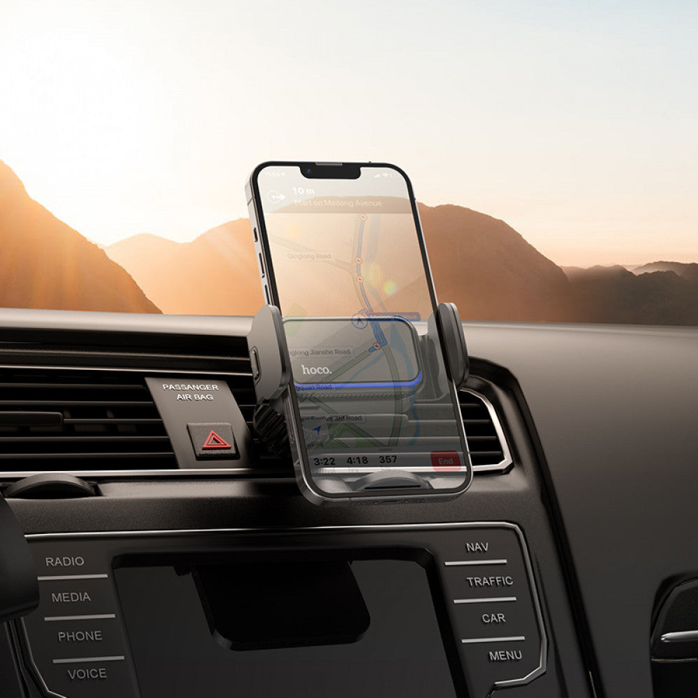 Car Holder Hoco CA201 smart electric — black