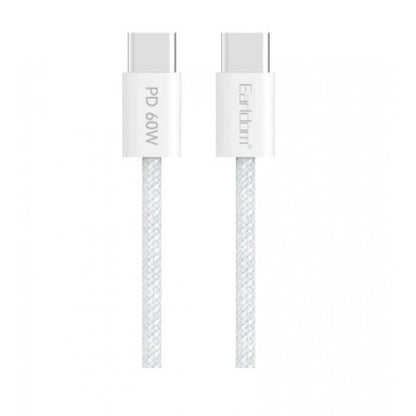 Cable USB C to C 60W (1m) Earldom EC-190C-C White