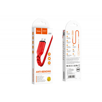 Кабель Micro 2.4A (1m) Hoco X59 — Red