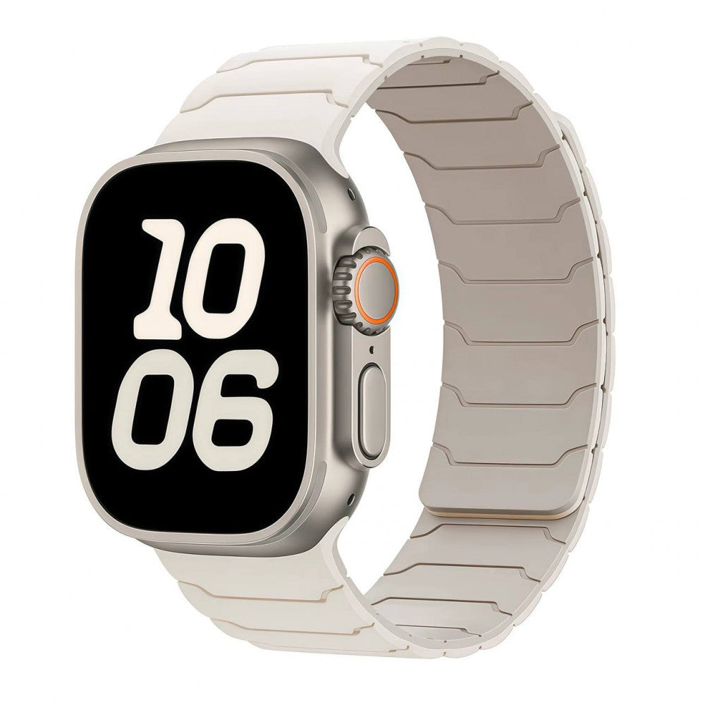 Ремінець Armor Magnetic Band — Apple Watch 38 mm | 40 mm | 41 mm — Light peach pink&Stardust