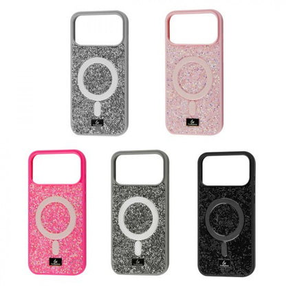 Накладка Чехлы Bling World Rock Case With MagSafe — iPhone 16 Pro  — White