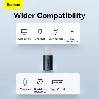 Adapter USB A To USB C — Baseus ZJJQ0001 — ZJJQ000101 Black