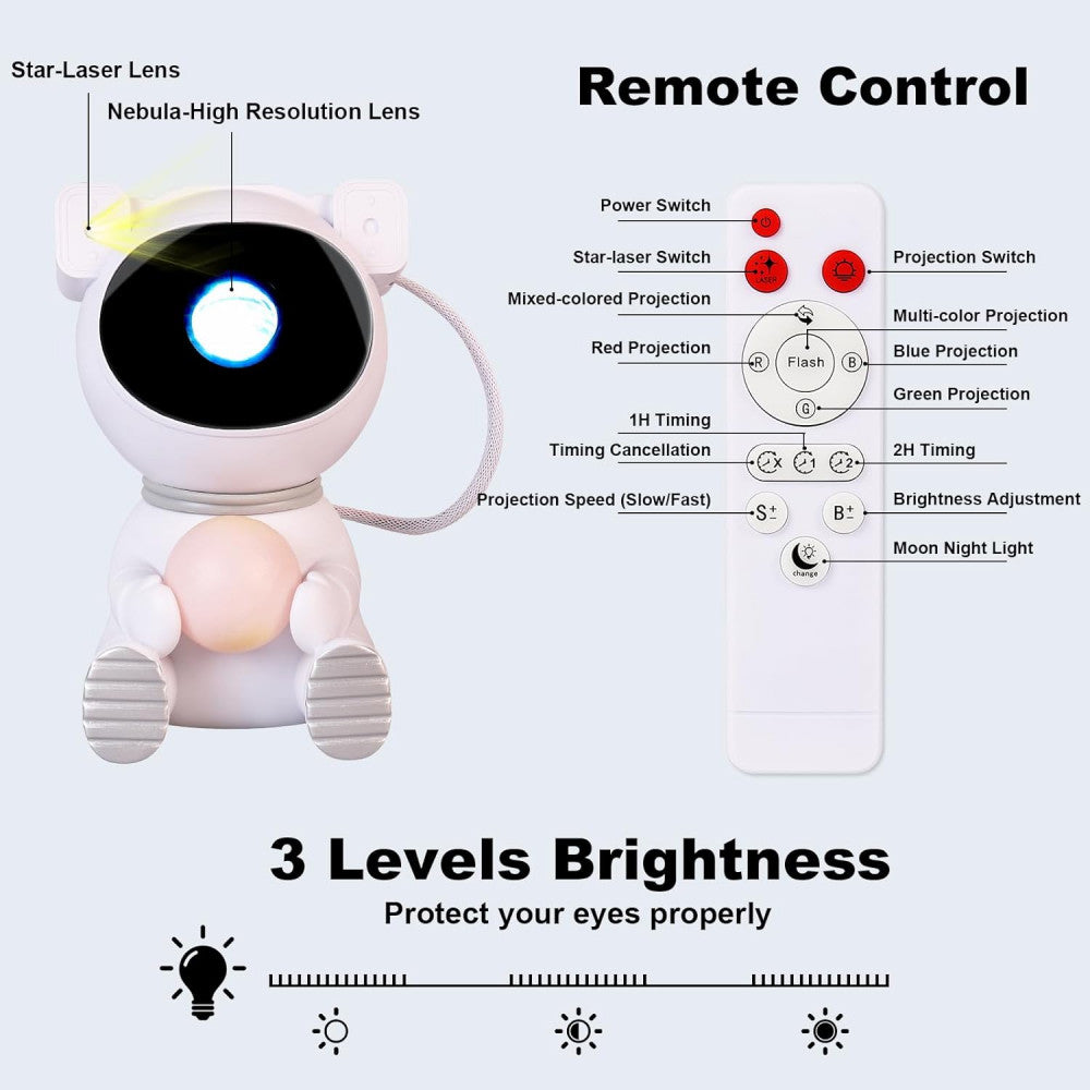 Ночной светильник-проектор - Astronaut Star Lightr — K970