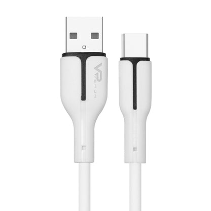 Кабель USB C 3A (1m) — Veron SC06 Silicon — White