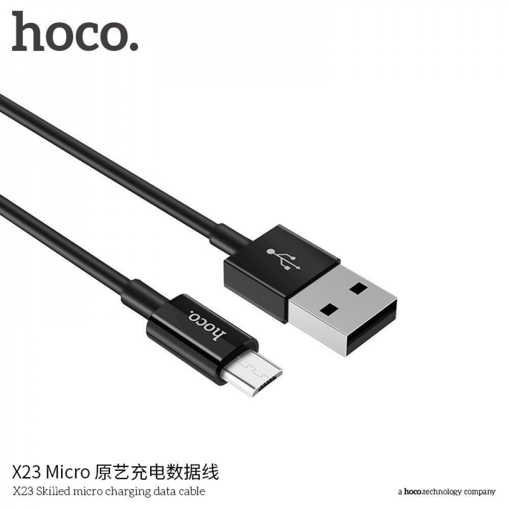 Кабель Micro 2A (1m) Hoco X23 — Black